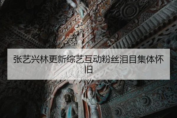 张艺兴林更新综艺互动粉丝泪目集体怀旧 - fc2